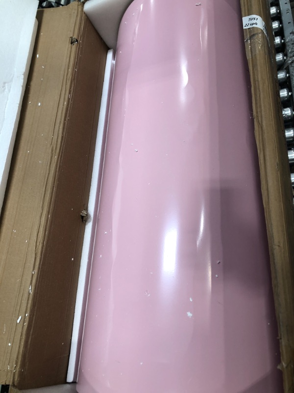 Photo 1 of 4 empty pink metal bins
