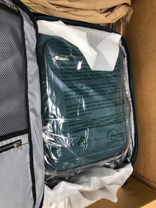 Photo 4 of Samsonite Aspire DLX Softside Expandable Luggage with Spinners, Emerald, 2PC SET (Carry-on/Medium) 2-Piece Set (20/24) Emerald