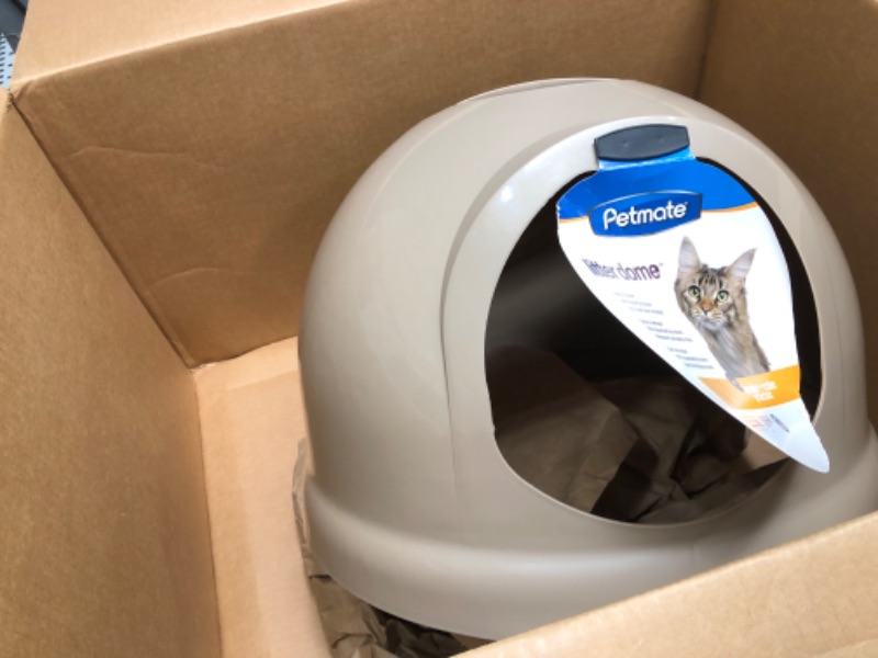 Photo 2 of *SEE NOTES* Petmate Booda Dome Cat Litter Box for Indoor Cats , Titanium Litter Box Titanium