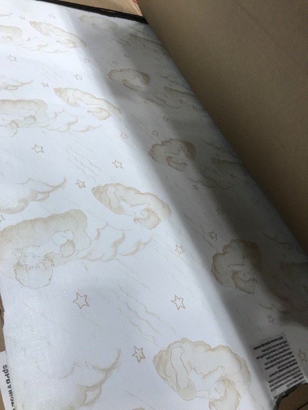 Photo 2 of Dream On Me Foam 2-in-1 Breathable Twilight 5" Spring Coil Crib and Toddler Bed Mattress Firm,Plush with Reversible Design I White/Brown I Greenguard Gold Certified I JPMA Certified Beige Cloud Breathable Cover Crib