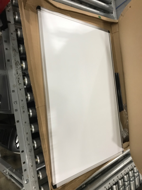 Photo 3 of VIZ-PRO Magnetic Dry Erase Board, 36 X 24 Inches, Silver Aluminium Frame