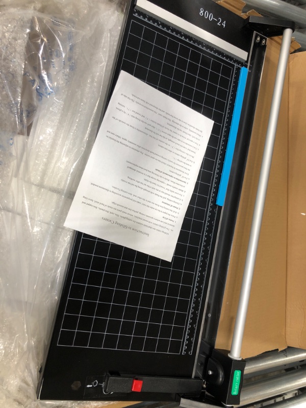 Photo 1 of US Stock - 24 Inch Manual Precision Rotary Paper Trimmer, Sharp Photo Paper Cutter, Rotary Paper Cutter Trimmer