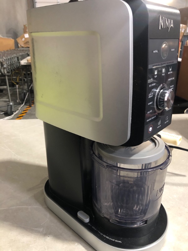 Photo 3 of * used * damaged * see images *
Ninja NC501 CREAMi Deluxe 11-in-1 Ice Cream & Frozen Treat Maker for Ice Cream, Sorbet, Milkshakes