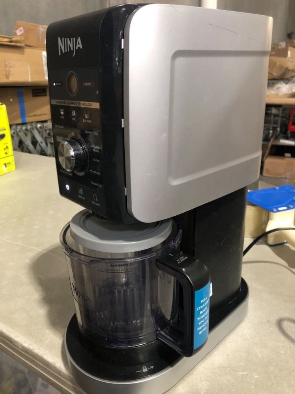 Photo 4 of * used * damaged * see images *
Ninja NC501 CREAMi Deluxe 11-in-1 Ice Cream & Frozen Treat Maker for Ice Cream, Sorbet, Milkshakes