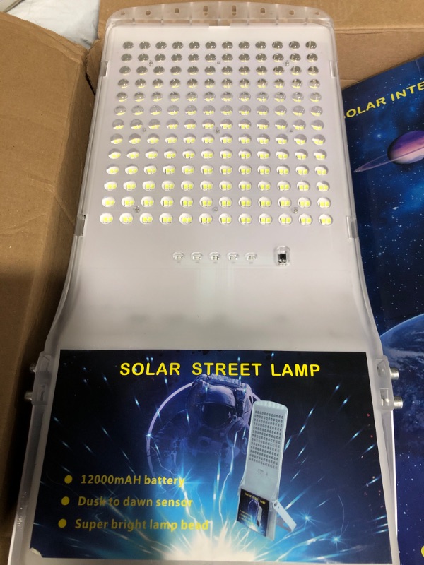 Photo 2 of * used * see all images *
OTeedo 300W Solar Street Light 30000LM LED Outdoor Waterproof Dusk to Dawn for Yard Lighting