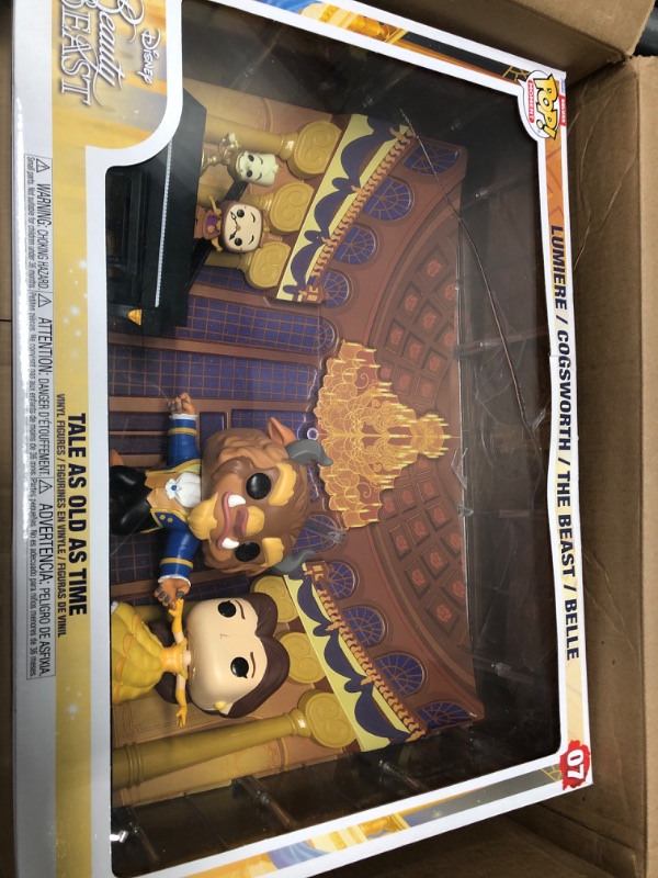 Photo 1 of Funko Pop! Moments Deluxe: Beauty and The Beast - Tale As Old As Time, Lumiere, Cogsworth, The Beast, Belle