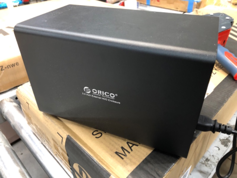 Photo 2 of ORICO USB 3.0 to SATA 4 Bay RAID Enclosure Aluminum 3.5’‘ External Hard Drive Enclosure for 3.5 inch HDD Max Up 64TB (4 x 16TB) Support RAID 0/1/3/5/10/jbod/Single-9548RU3 4X16 TB-With Raid