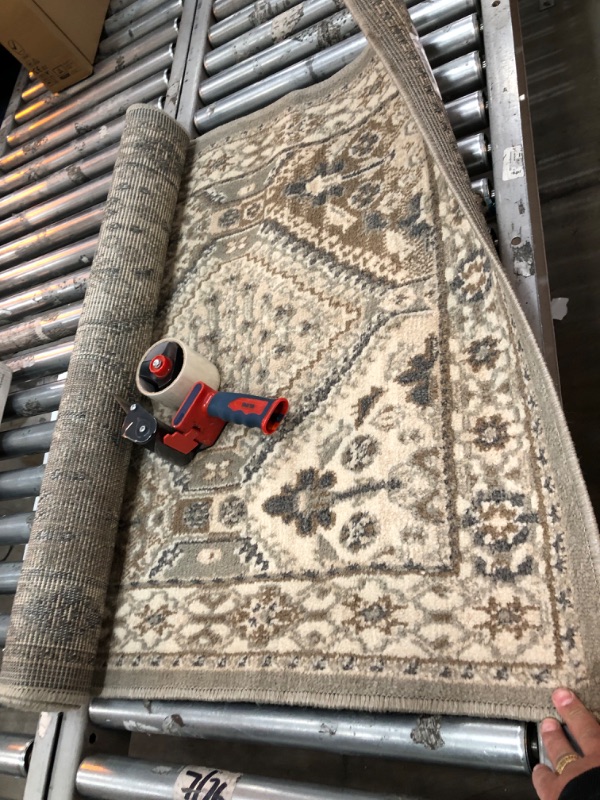 Photo 1 of 
nuLOOM
Vintage Tile Becca Beige 3 ft. x 5 ft. Area Rug