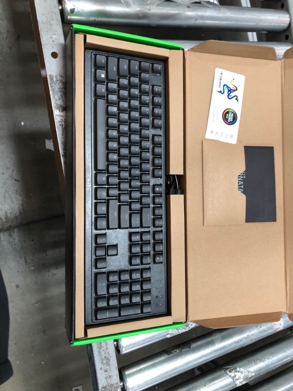 Photo 2 of Razer RZ03-04470200-R3U1 Ornata V3 X Gaming Keyboard: Low-Profile Keys - Silent Membrane Switches - Spill Resistant - Chroma RGB Lighting - Ergonomic Wrist Rest - Classic Black
