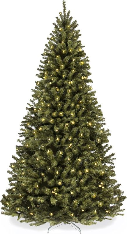 Photo 1 of 6ft Pre-Lit Spruce Artificial Holiday Christmas Tree for Home, Office, Party Decoration