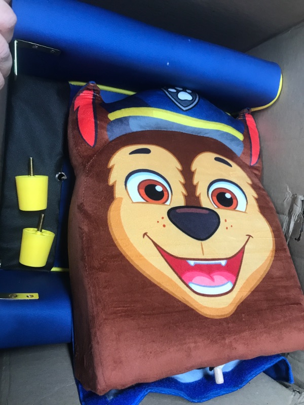 Photo 2 of Delta Children Figural Upholstered Kids Chair, Nick Jr. PAW Patrol Chase,Wood, Blue
