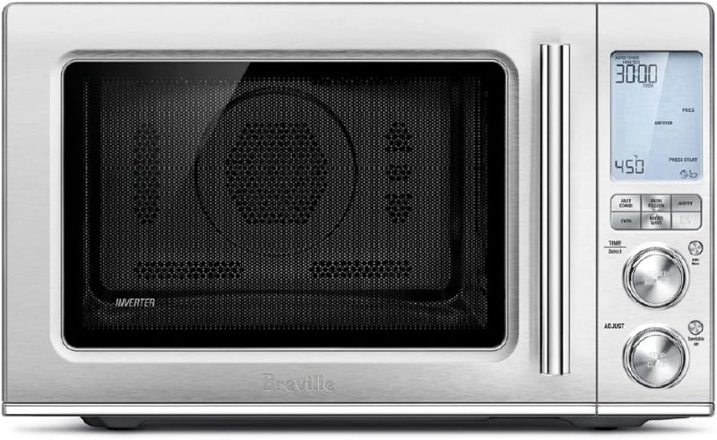 Photo 1 of Breville Combi Wave 3-in-1 Microwave, Air Fryer, and Toaster Oven, Brushed Stainless Steel, BMO870BSS1BUC1
