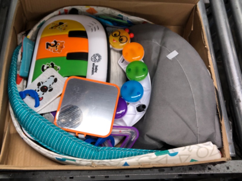Photo 1 of Fisher-Price Baby Gym with Kick & Play Piano Learning Toy featuring Smart Stages Educational Content and 2 Soft Maracas Rattle Toys Kick 'n Play Gym & Maracas