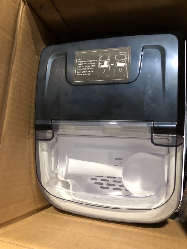Photo 1 of *PARTS ONLY DOES NOT FUNCTION PROPERLY*
ecozy Nugget Ice Maker Countertop, Silver