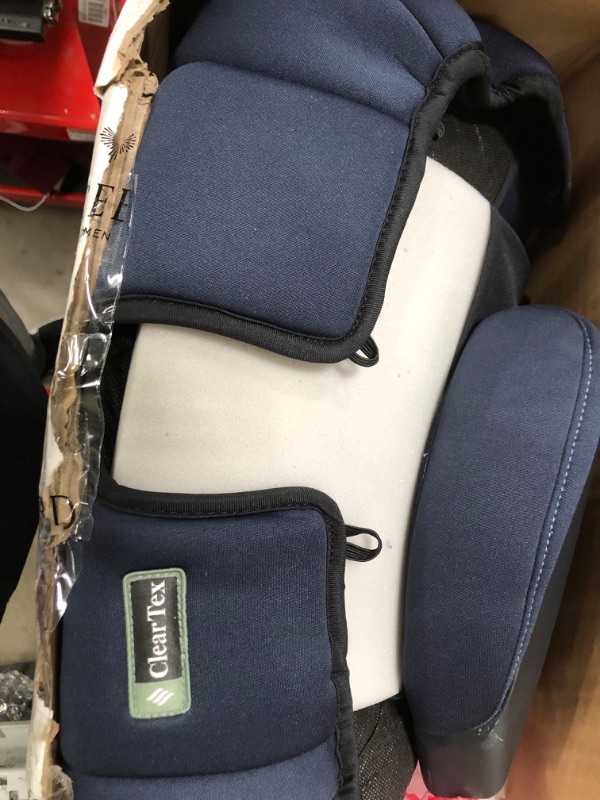 Photo 2 of Chicco KidFit ClearTex Plus 2-in-1 Belt-Positioning Booster Car Seat, Backless and High Back Booster Seat, for Children Aged 4 Years and up and 40-100 lbs. | Reef/Navy KidFit Plus with ClearTex® No Chemicals Reef