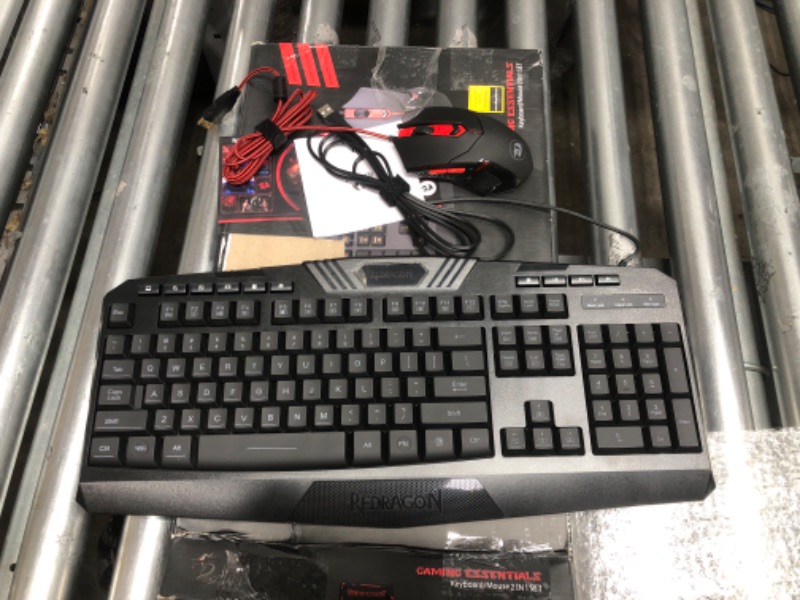 Photo 2 of Redragon S101 Gaming Keyboard, M601 Mouse, RGB Backlit Gaming Keyboard, Programmable Backlit Gaming Mouse, Value Combo Set [New Version] Black