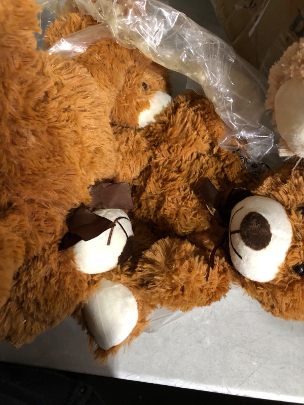 Photo 3 of ***ONLY 2 BEARS INCLUDED***
HyDren 8 Pieces Bears Stuffed Animals Soft Plush Toy Bears  (White, Brown)