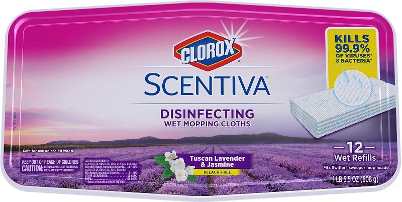 Photo 1 of 2 pack Clorox Company Scentiva Disinfecting Wet Mop Cloths