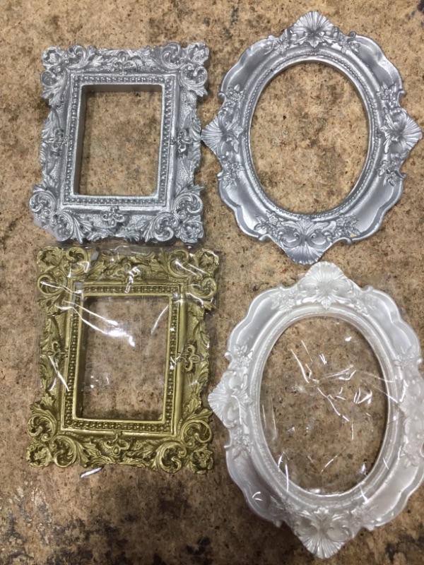 Photo 2 of 4 Pcs Vintage Resin Picture Frame 