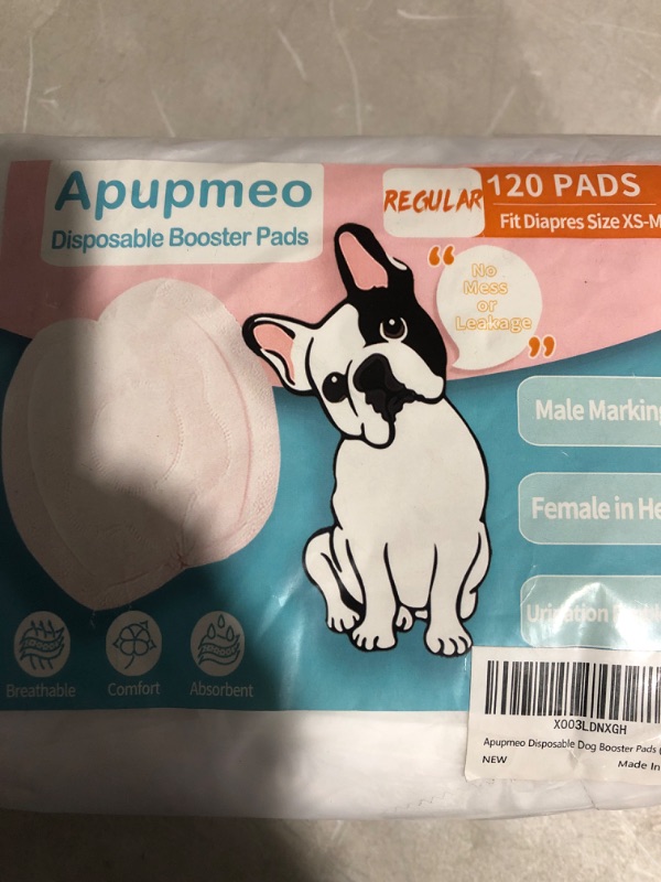 Photo 2 of * see all images * 
Apupmeo Disposable Dog Booster Pads - Dog Diaper Liners Booster Pads for Male Female Doggy Cats