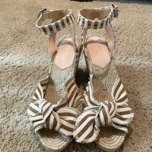 Photo 1 of LOEFFLER RANDALL Tessa Bow Wedge Espadrilles 10.5