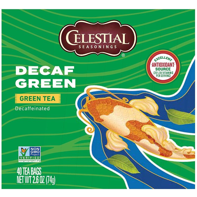 Photo 1 of 2 PACK(80 PIECES TOTAL) Celestial Seasonings Green Tea, Decaf - 40 bags, 2.6 oz