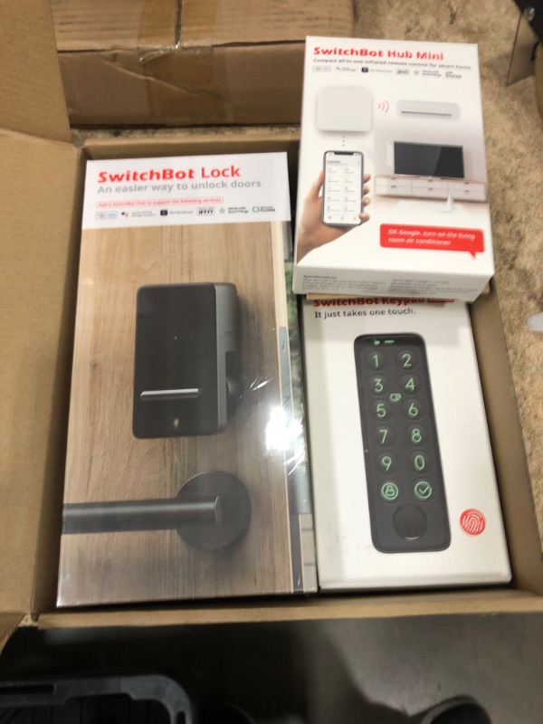 Photo 2 of SwitchBot WiFi Smart Lock with Keypad Touch, Fingerprint Door Lock, Keyless Entry Door Lock, Bluetooth Electronic Deadbolt, Remote Control, IP65 Weatherproofing, Fits Your Existing Deadbolt