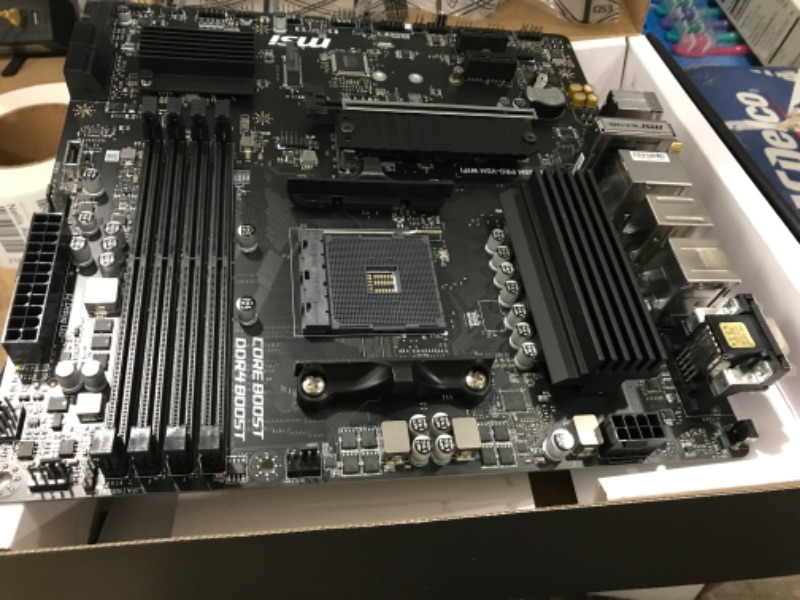 Photo 2 of MSI B550M PRO-VDH WiFi ProSeries Motherboard (AMD AM4, DDR4, PCIe 4.0, SATA 6Gb/s, M.2, USB 3.2 Gen 1, Wi-Fi, D-SUB/HDMI/DP, Micro-ATX)