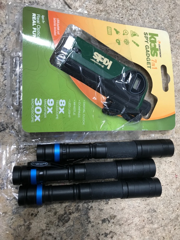 Photo 1 of Celestron Kids New Adventures on The go Microscope, Green (44115) with 3 Flashlights 