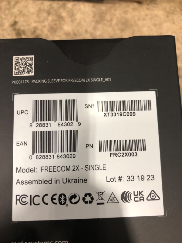 Photo 5 of Cardo Systems FREECOM 2X Motorcycle 2-Way Bluetooth Communication System Headset - Black, Single Pack Freecom 2X Systems 1 Pack