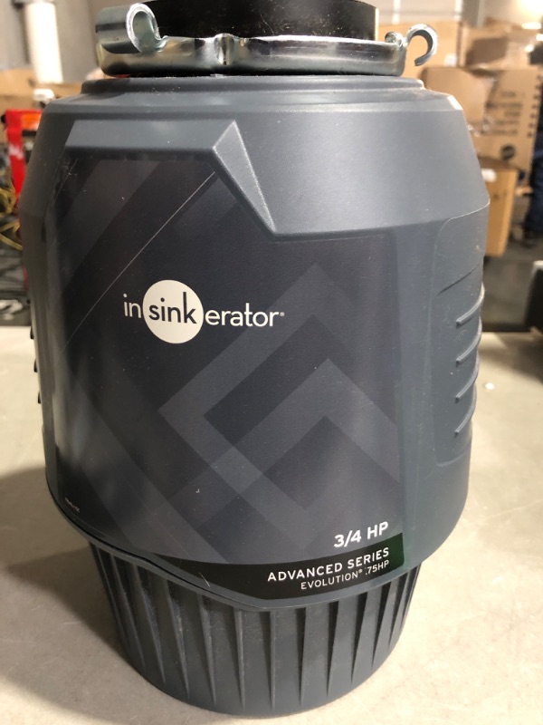 Photo 2 of * important * see clerk notes * 
InSinkErator EVOLUTION 1HP 1 HP, Advanced Series Continuous Feed Food Waste Garbage Disposal, Gray Advanced Series with EZ Connect