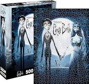 Photo 1 of AQUARIUS Corpse Bride Puzzle (500 Piece Jigsaw Puzzle) - Glare Free - Precision Fit - Virtually No Puzzle Dust - Officially LicensedCorpse Bride Collectibles-14x19 in