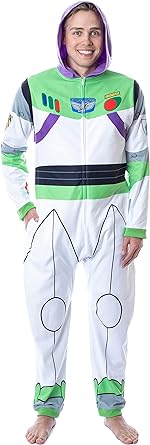 Photo 1 of Disney Mens' Toy Story Buzz Lightyear Space Ranger Costume Pajama Union Suit
XX-Large-3X-Large
