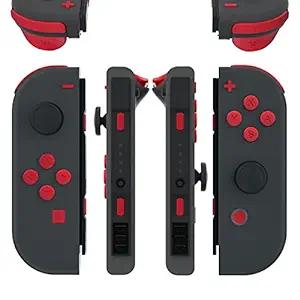 Photo 1 of eXtremeRate DIY Full Set Buttons for Nintendo Switch & Switch OLED, Custom Replacement Buttons for JoyCon, ABXY Direction Keys SR SL L R ZR ZL + - Home Capture Trigger Buttons Springs - Lemon Yellow