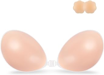 Photo 1 of Adhesive Bra Strapless Sticky Invisible Push up Silicone Bra for Backless Dress 