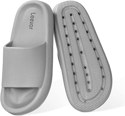 Photo 1 of Leevar Cloud Slides for Women and Men - Soft, Comfy, Relax Cloud Slippers, Thick Sole, Non-slip Pillow Slippers, Easy to Clean, Shower, Swimming, Beach, Indoor and Outdoor Pillow Slides