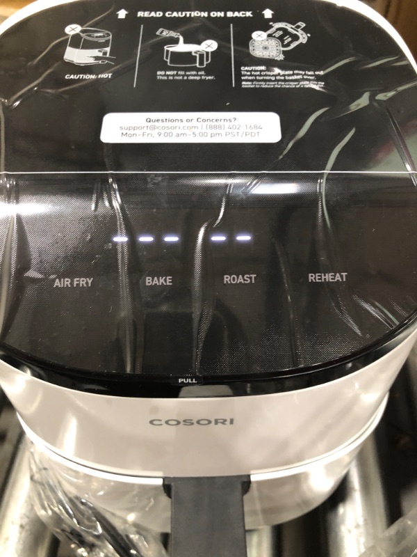 Photo 4 of ***NOT FUNCTIONAL - FOR PARTS ONLY - NONREFUNDABLE - SEE COMMENTS***
COSORI Small Air Fryer Oven 2.1 Qt, 4-in-1 Mini Airfryer