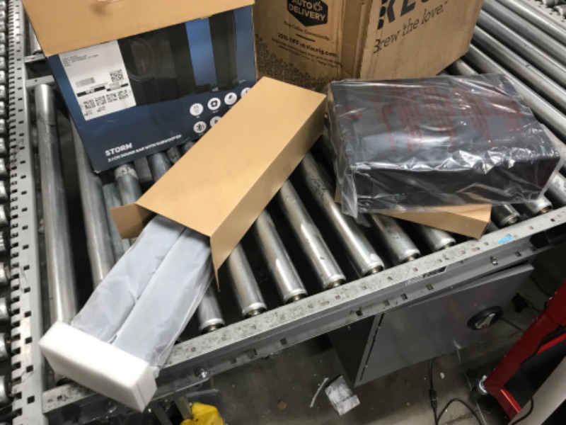 Photo 1 of GEOYEAO Sound Bars for TV with Subwoofer, 2.1ch Home Audio Soundbar & 3D & Deep Bass Subwoofer | Bluetooth & Multi-Connection | 2-in-1 Detachable Design | TV Surround Sound Speaker System