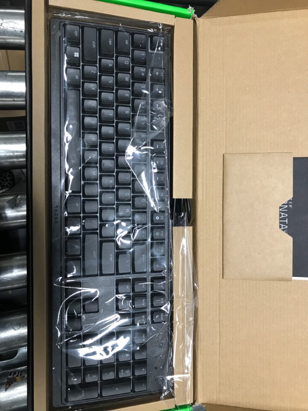 Photo 2 of Razer Ornata V3 X Gaming Keyboard: Low-Profile Keys - Silent Membrane Switches - Spill Resistant - Chroma RGB Lighting - Ergonomic Wrist Rest - Classic Black