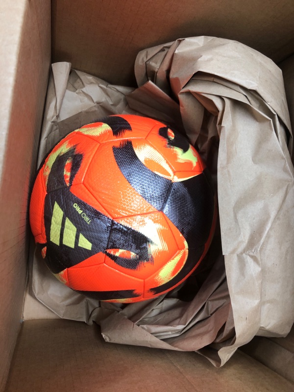 Photo 1 of adidas Unisex-Adult Tiro Pro Winter Ball Solar Orange/Black/Iron Metallic/Team Solar Yellow 5