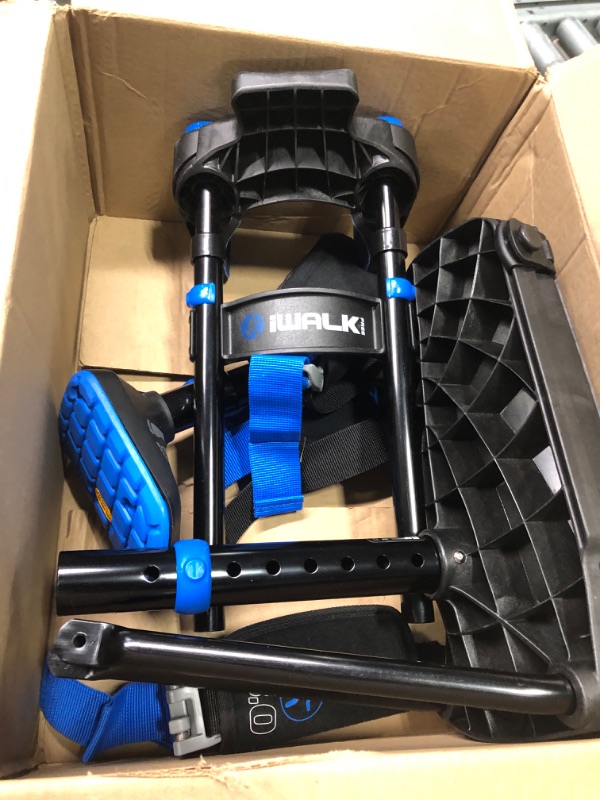 Photo 1 of iWALK3.0 Hands Free Crutch - Pain Free Knee Crutch - Alternative to Crutches Black and Blue