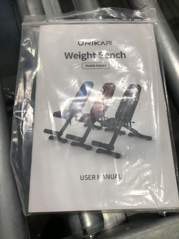 Photo 1 of Adjustable Weight Bench - 1000LBS Foldable Incline Decline Workout Bench for Home Gym, with 8 Backrest 5 Cushion 4 Foot Pad Adjustable Strength Training Bench Press for Full Body Workout