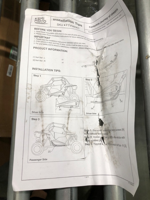 Photo 2 of KEMIMOTO Compatible with RZR Nerf Bars RZR 1000 Rock Sliders, Heavy Duty Black Tree Kickers Side Steps Replacement Compatible with 2014-2023 Polaris RZR S 1000 XP 1000 Turbo 900 Trail S 900 -2 Seater