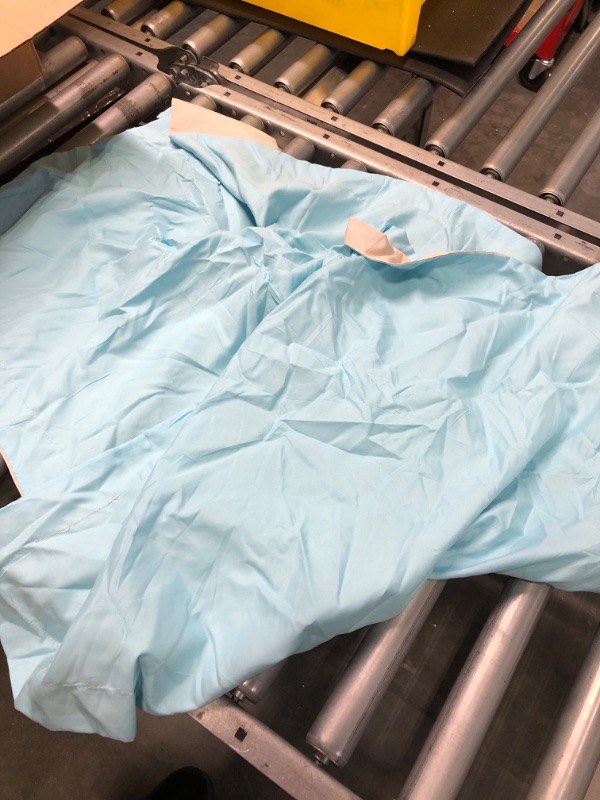 Photo 1 of Basic Beyond Queen Comforter Set Down Alternative Aqua Blue Bed Comforter Set Queen 3 Pieces Reversible Ultra-Soft Microfiber Bed Comforter with 2 Pillow Shams for All Season (Aqua Blue/Ivory) Aqua/Ivory Queen