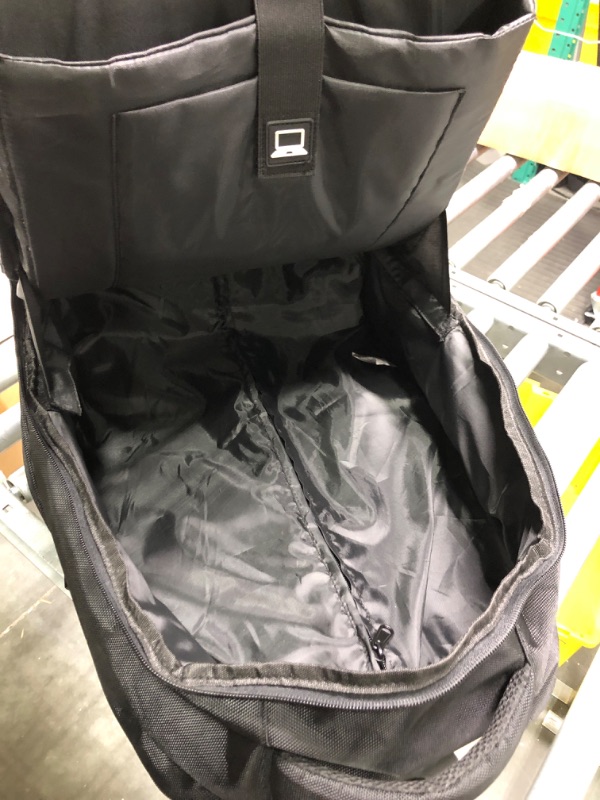 Photo 1 of Rolling Backpack, AMBOR Waterproof 17.3 Inch Wheeled Backpack, Carry-on Trolley Luggage Suitcase Compact Business Backpack with Wheels, Student Rolling Laptop Bag Trolley Carry Luggage - Black 17.3inch Black