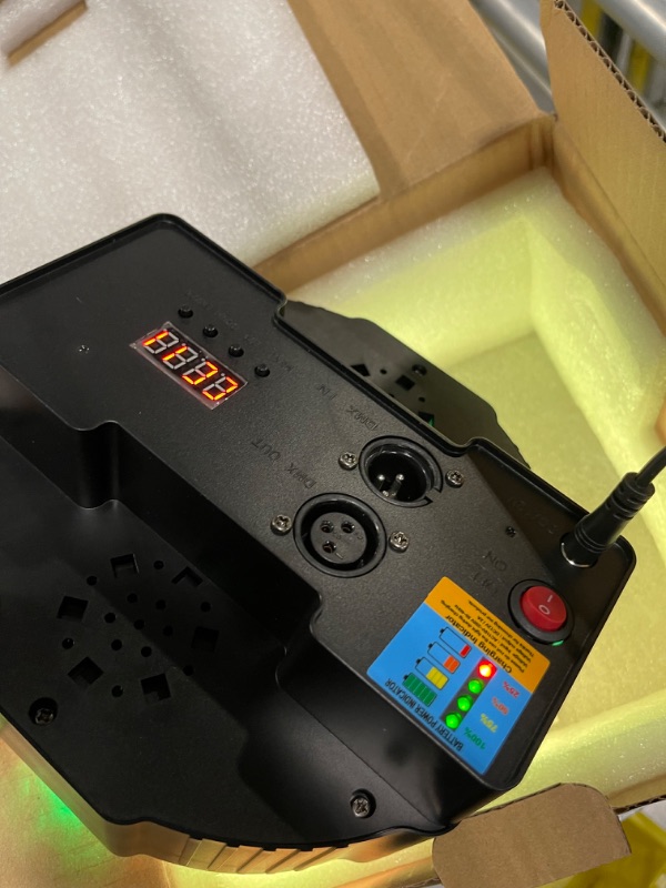 Photo 1 of Aoutecen Stage Uplights, Double Handle 7 Color Stage Light 7 Modes Wide Application 36 LED US Plug 100?240V for Party