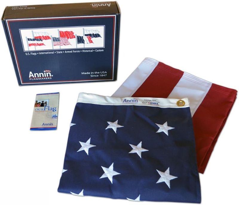 Photo 1 of Annin Flagmakers American Flag Tough-Tex Polyester Flag, 6 x 10 Feet (Model 2740)