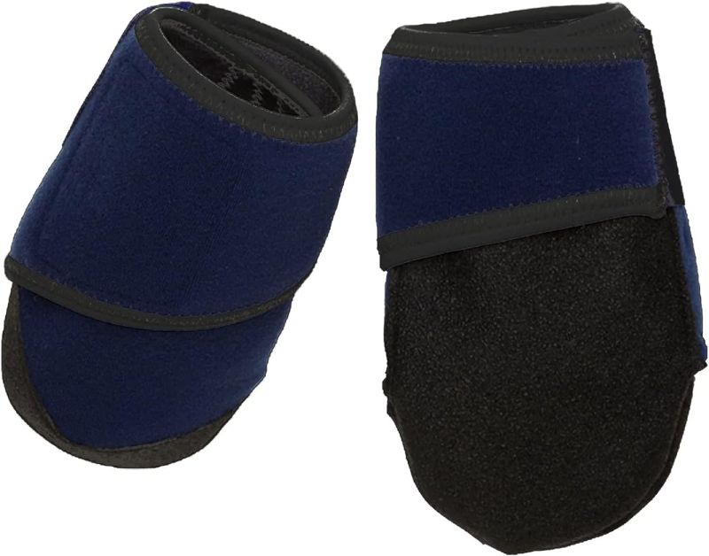 Photo 1 of Healers Nonslip Paw Protection Dog Booties for Medium Size Dogs - Soft Comfortable Dog Boots With Best Paw Traction - Gauze Included (Blue)