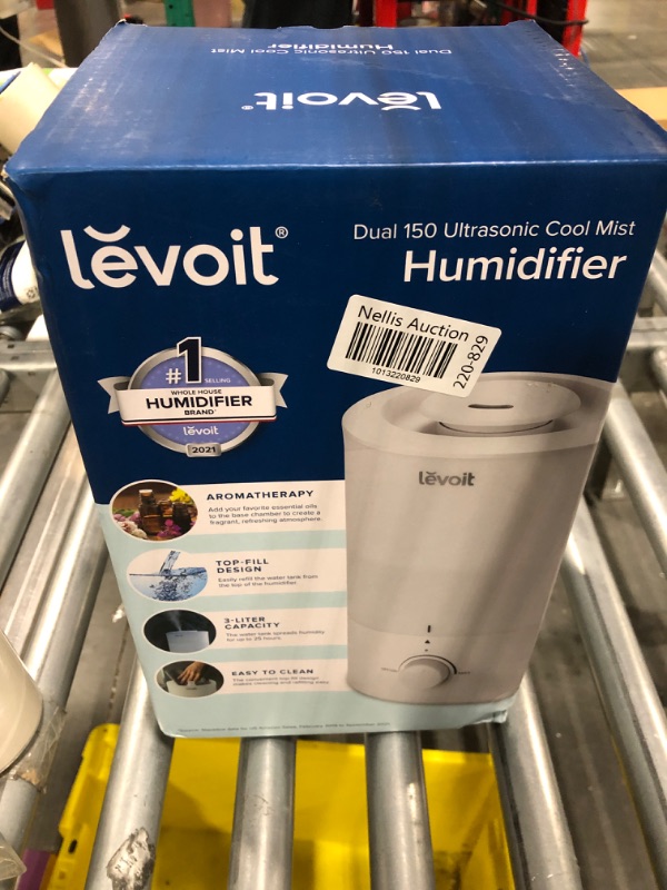 Photo 2 of Levoit Cool Mist Humidifier for Room 3L Top-Fill Humidifier for Bedrooms and Baby Nurseries with Aromatherapy Dual 150 White