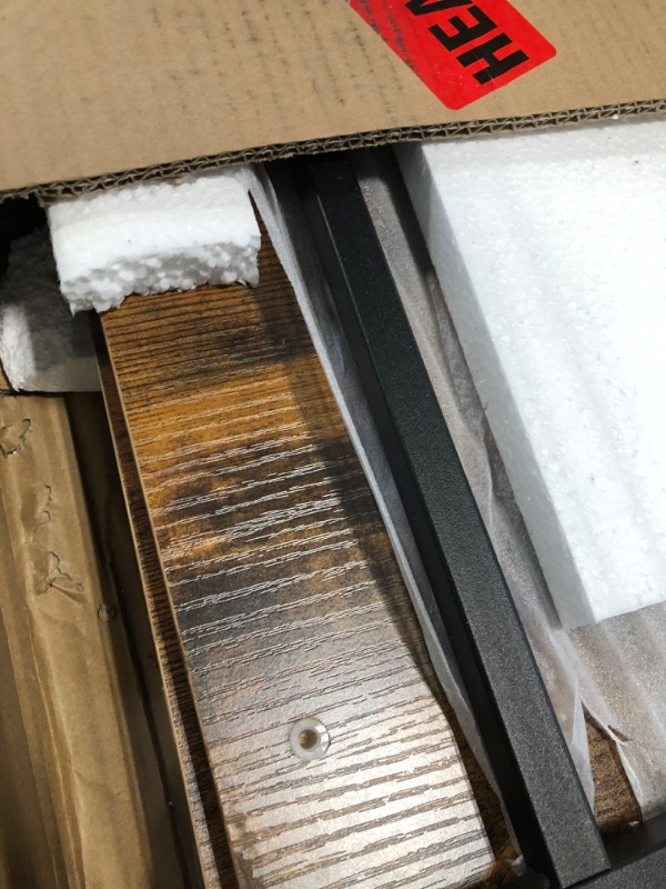 Photo 1 of ODK Computer Desk, 48'' Office Desk with Keyboard Tray, Writting Desk with Drawers and Monitor Stand, Study Table with CPU Stand and Removable Shelf for Storage, Rustic Brown(Vintage) Vintage 48 inch